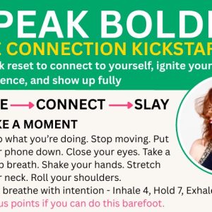 SPEAK BOLDLY